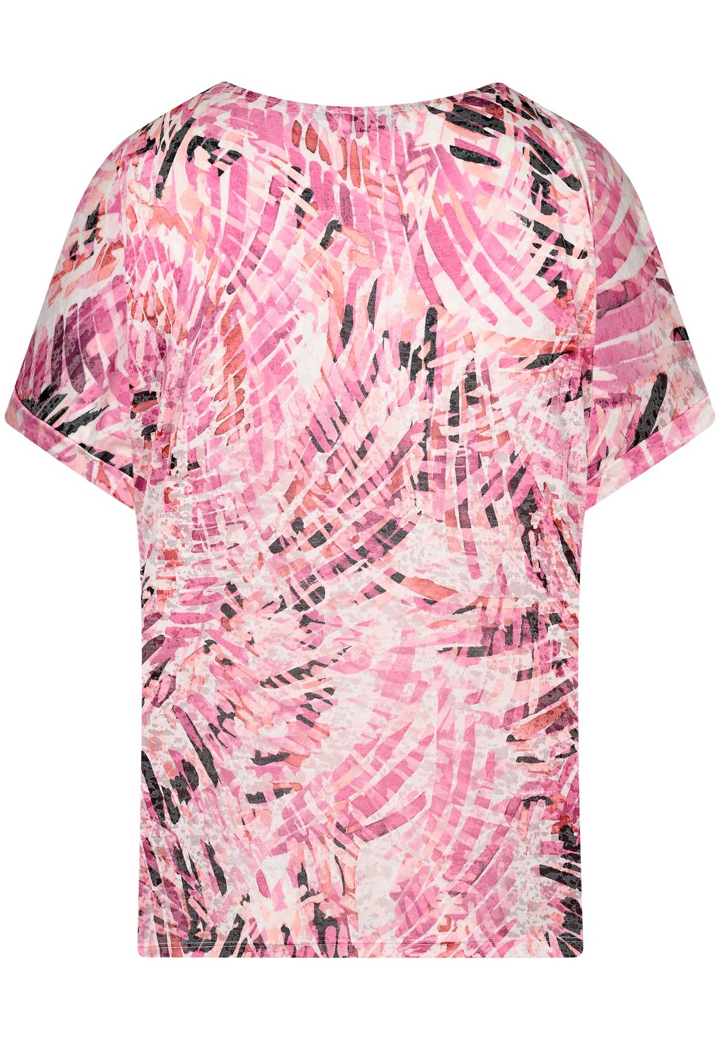 E24288 Overhemd Burnout - 09/roze-wit